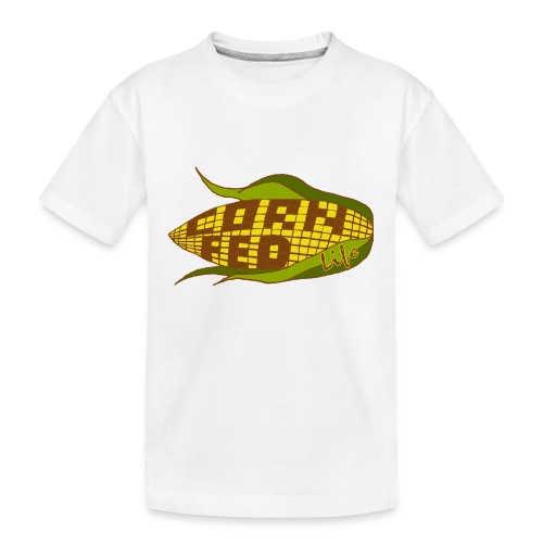 Corn Fed Logo - Kid's Premium Organic T-Shirt