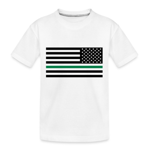 forward flag green stripe - Kid's Premium Organic T-Shirt