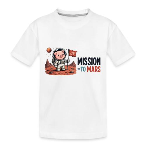 Mission To Mars Space Pig - Kid's Premium Organic T-Shirt
