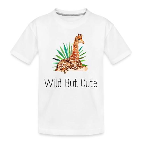 Wild but cute giraffe - Kid's Premium Organic T-Shirt