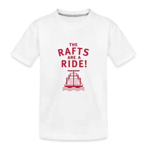 Traveling With The Mouse: Rafts Are A Ride (RED) - Kid's Premium Organic T-Shirt