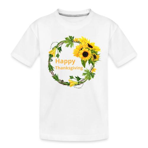 Happy thanksgiving - Kid's Premium Organic T-Shirt