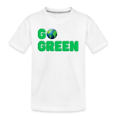 GO Green | Planet Earth Globe - Kid's Premium Organic T-Shirt