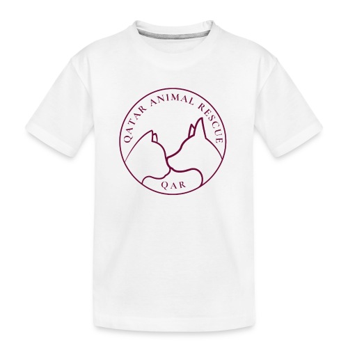 Merch with Maroon Logo - Kid's Premium Organic T-Shirt