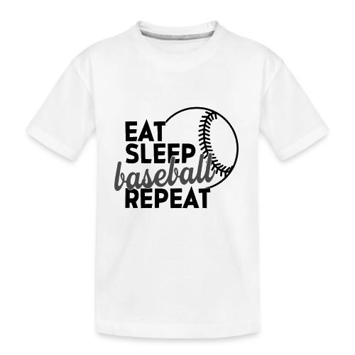Eat Sleep Baseball Repeat - Kid's Premium Organic T-Shirt