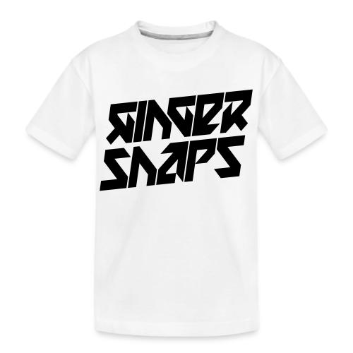 Ginger Snap5 logo (two lines black) - Kid's Premium Organic T-Shirt
