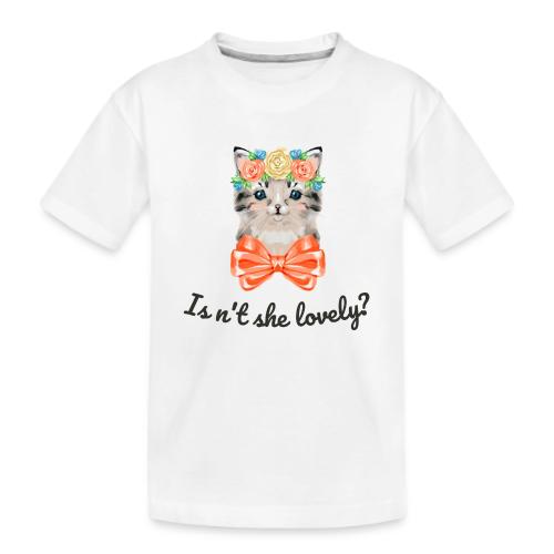 Cute cat - Kid's Premium Organic T-Shirt