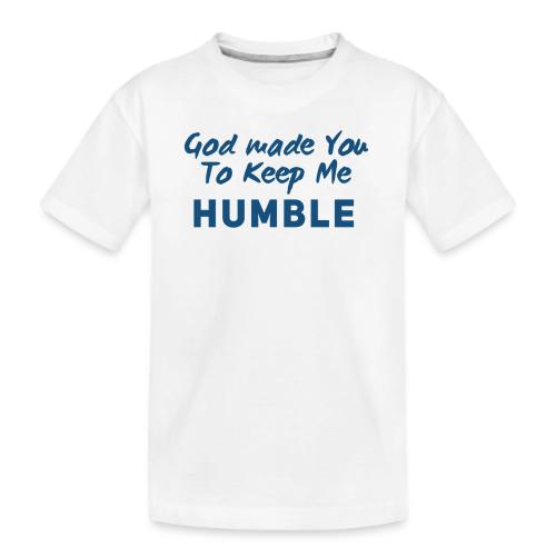 Christian Humility (blue) - Kid's Premium Organic T-Shirt