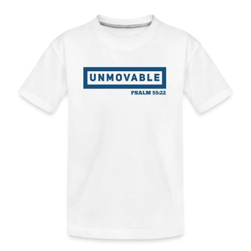 Unmovable: Psalm 55:22 - Kid's Premium Organic T-Shirt