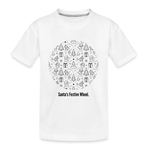 Santa's Festive Wheel T-Shirt - Kid's Premium Organic T-Shirt