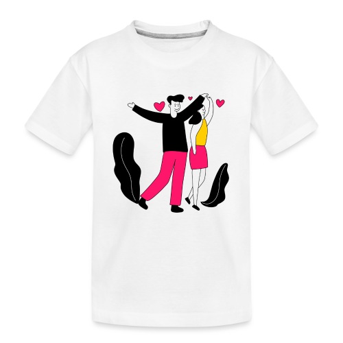 couple valentine s day line character 5979173 - Kid's Premium Organic T-Shirt