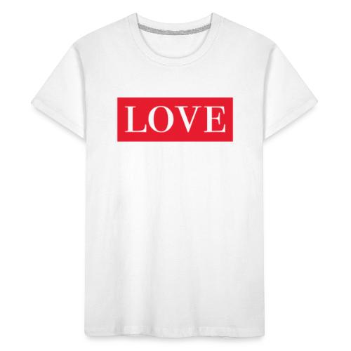 Red LOVE - Kid's Premium Organic T-Shirt