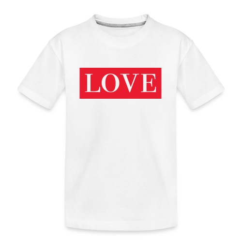 Red LOVE - Kid's Premium Organic T-Shirt