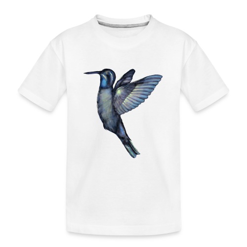 Hummingbird in flight - Kid's Premium Organic T-Shirt