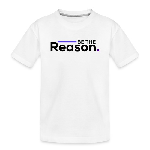 Be the Reason Logo (Black) - Kid's Premium Organic T-Shirt