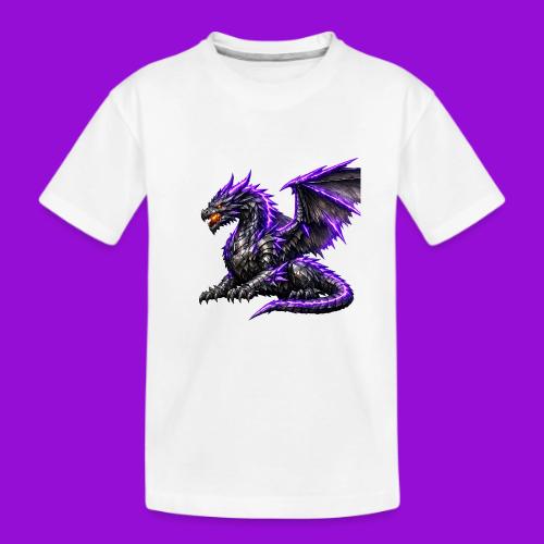 Neon Dragon at Rest - Kid's Premium Organic T-Shirt