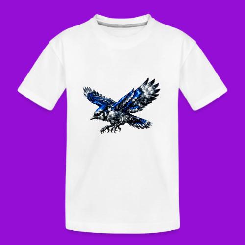 Silver Blue Jay Dive - Kid's Premium Organic T-Shirt