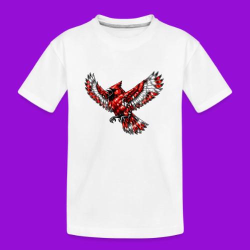 Cardinal in Flight - Kid's Premium Organic T-Shirt