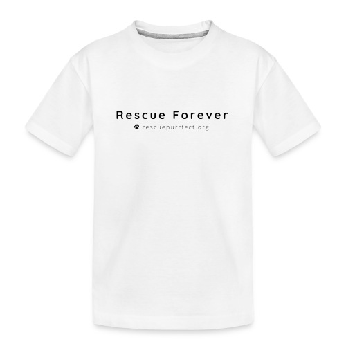 Rescue Purrfect Basic Logo - Kid's Premium Organic T-Shirt