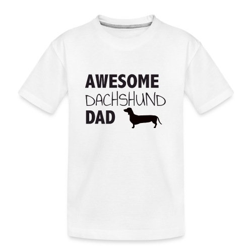 Awesome Dachshund Dad - Kid's Premium Organic T-Shirt