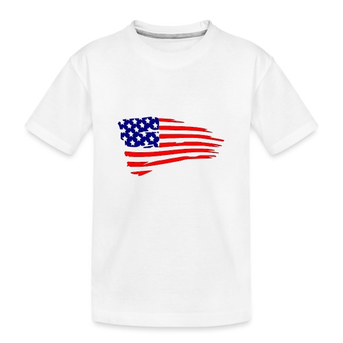 USFlagRed Blue - Kid's Premium Organic T-Shirt