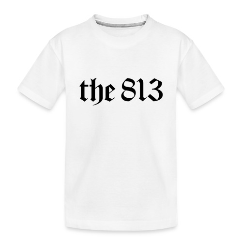 The 813 in Black Lettering - Kid's Premium Organic T-Shirt