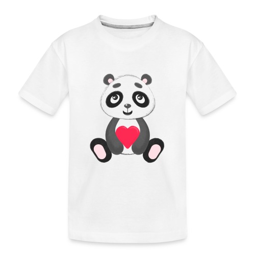 Sweetheart Panda - Kid's Premium Organic T-Shirt