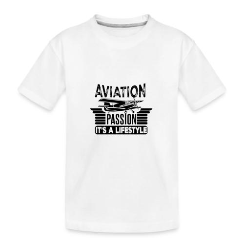 Aviation Passion It's A Lifestyle - Kid's Premium Organic T-Shirt