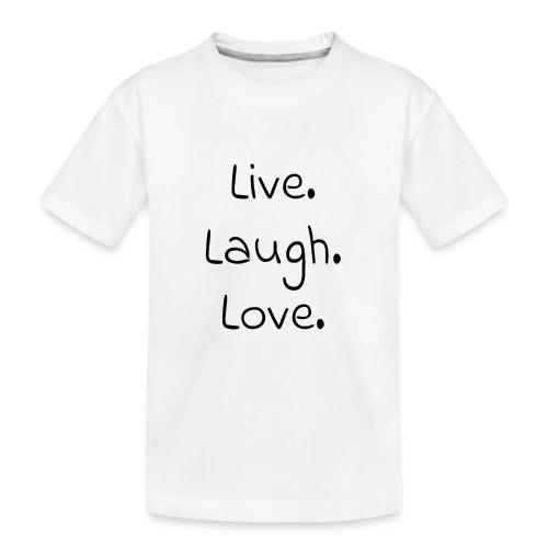 Smoon City_Live laugh love Black - Kid's Premium Organic T-Shirt