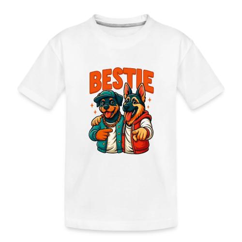 Hip Hop Dog Besties Shirt for Friends & Pet Lovers - Kid's Premium Organic T-Shirt