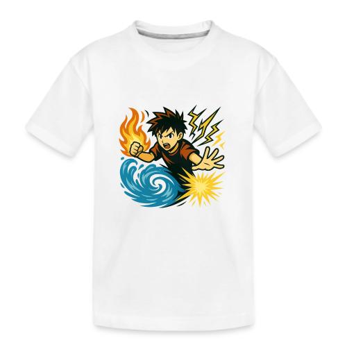 Anime Elemental Warriors | Fire, Water, Lightning - Kid's Premium Organic T-Shirt