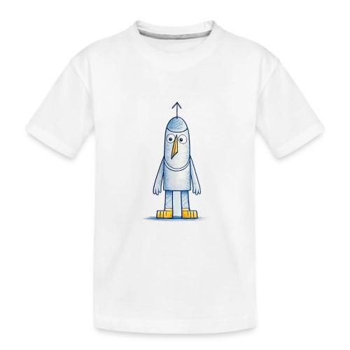 Funny Doodle Bird Character - Kid's Premium Organic T-Shirt
