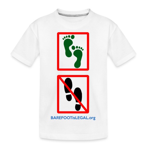 No shoes yes feet - Kid's Premium Organic T-Shirt