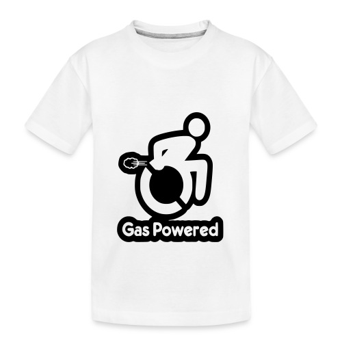 This wheelchair is gas powered * - Kid's Premium Organic T-Shirt