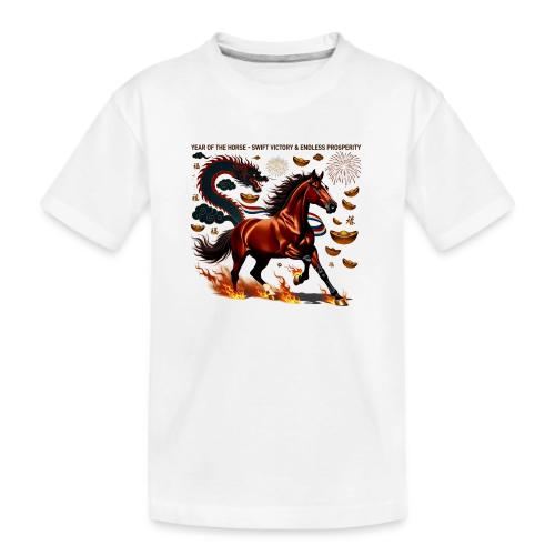 Year of the Horse Victory T Shirt, Lunar New Year - Kid's Premium Organic T-Shirt