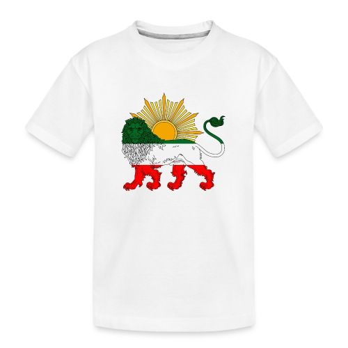 Lion and Sun Flag 2 - Kid's Premium Organic T-Shirt