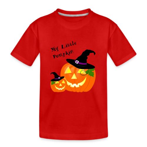 My Little Pumpkin in a Witches Hat - Kid's Premium Organic T-Shirt