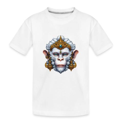 Thai Hanuman Monkey Deity Mask - Kid's Premium Organic T-Shirt