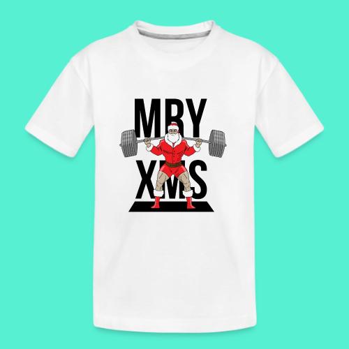 Santa lifts - Kid's Premium Organic T-Shirt