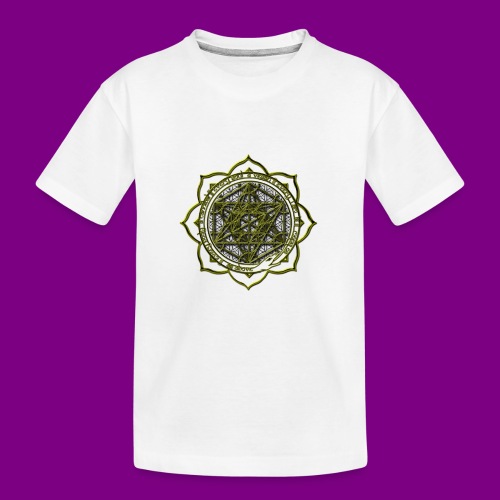 Energy Immersion, Metatron's Cube Flower of Life - Kid's Premium Organic T-Shirt