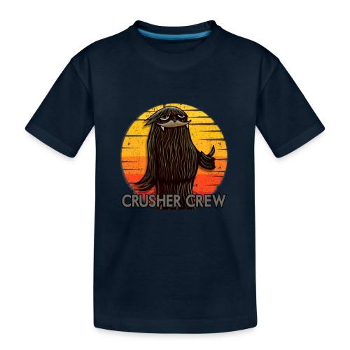 Crusher Crew Cryptid Sunset - Kid's Premium Organic T-Shirt