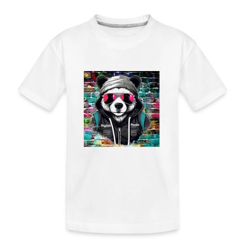 Stylish panda 2 - Kid's Premium Organic T-Shirt