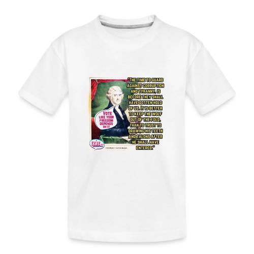 Thomas Jefferson Design - Kid's Premium Organic T-Shirt