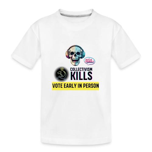 Collectivism Kills Transparent -black font - Kid's Premium Organic T-Shirt