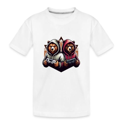 2 grizzlies gamer bears - Kid's Premium Organic T-Shirt