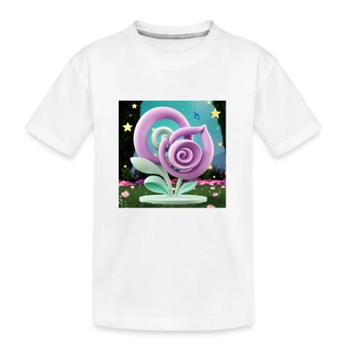 Lila Bloom | Double Floral Eco-Inspired Art - Kid's Premium Organic T-Shirt