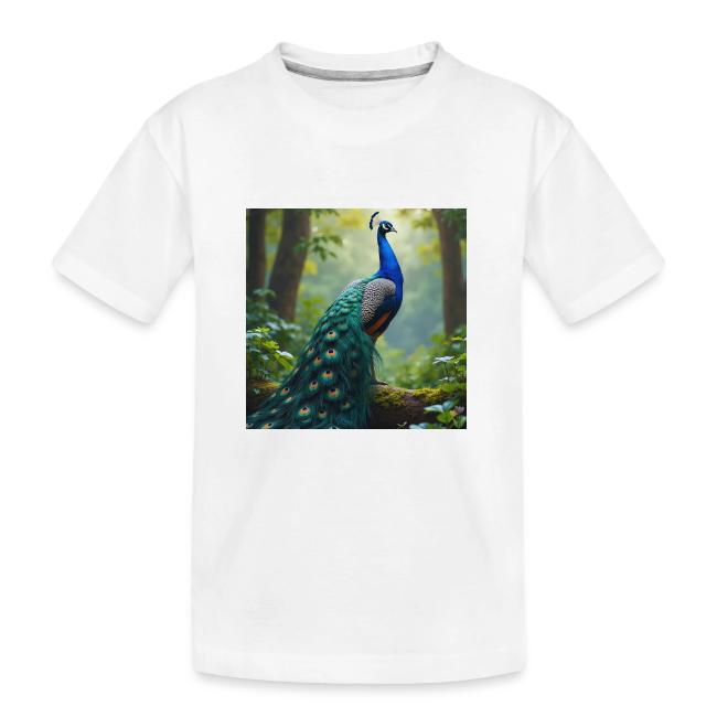 Majestic Peacock in Enchanted Forest