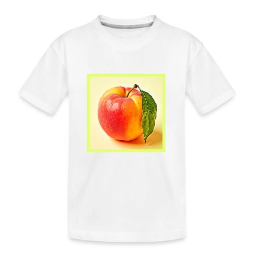 Feel the Fresh Peach Summer Vibe Design - Kid's Premium Organic T-Shirt