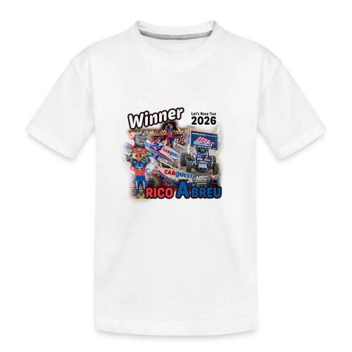 Rico Abreu #LetsRaceTwo Winner - Kid's Premium Organic T-Shirt