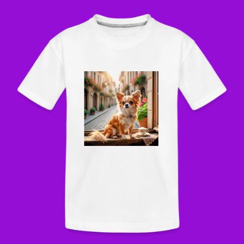 Morning coffee Chihuahua - Kid's Premium Organic T-Shirt